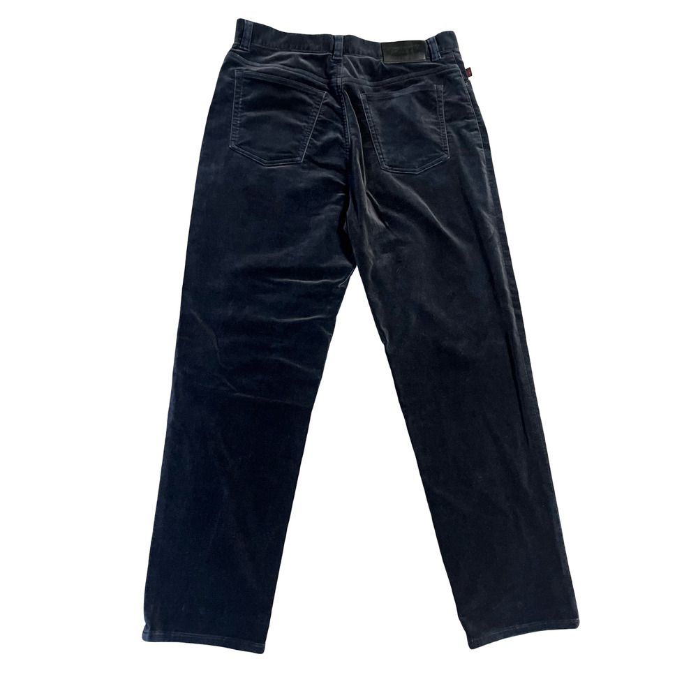Lauren Jeans Co Jeans Womens 14 Dark Gray Velvet High Rise Straight Leg Stretch - Picture 2 of 8